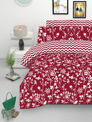 Crimson Petals Soft Cotton Sheet Set